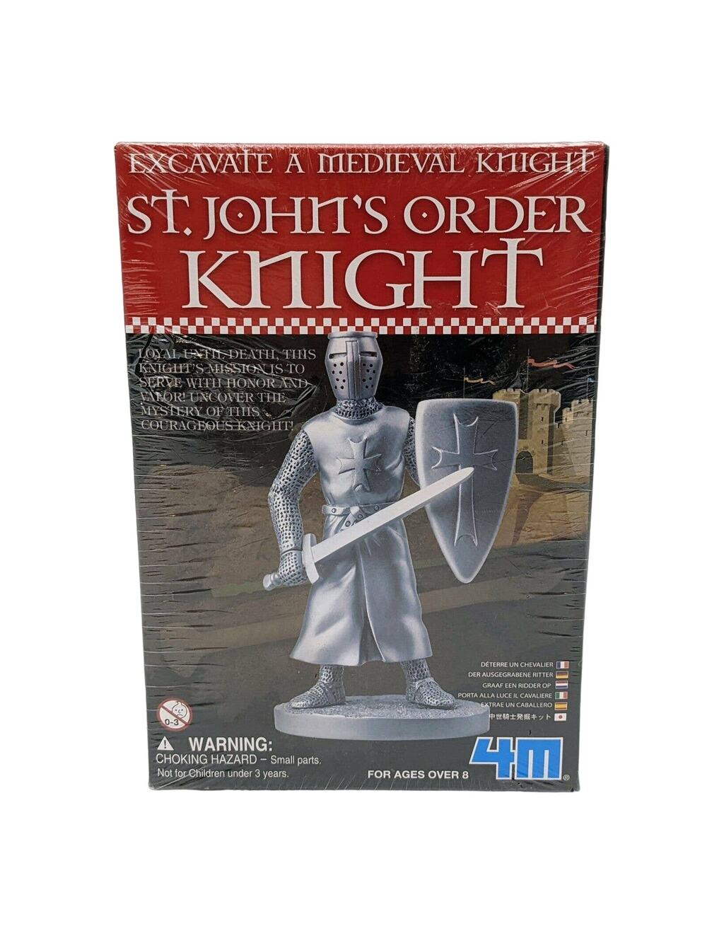 Excavate a Medieval Knight Kit St John's Order Dig out of Plaster New 4M